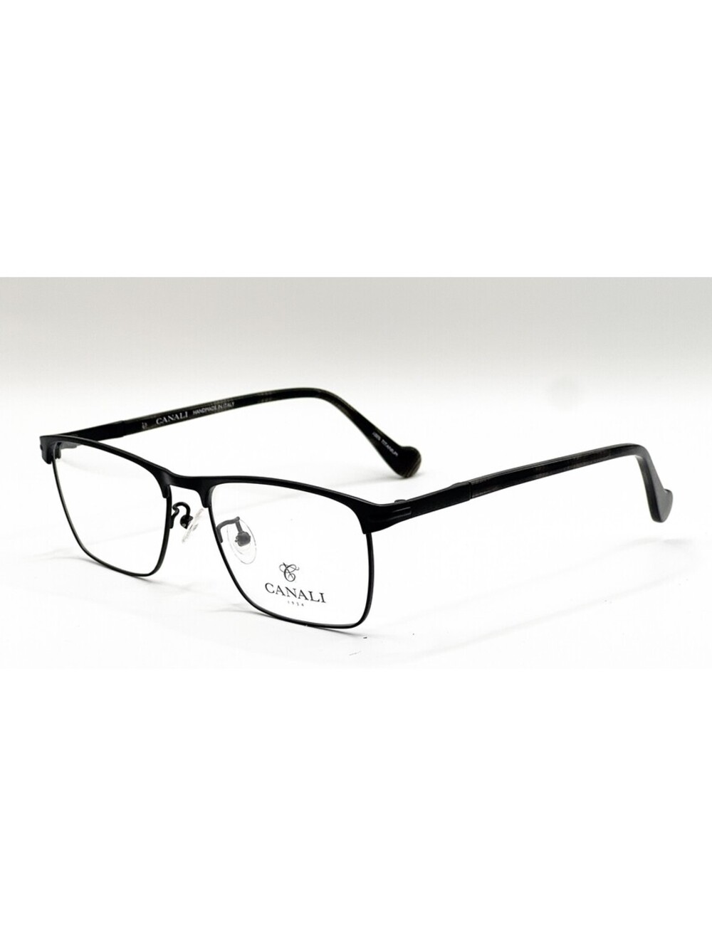 Canali CO606A C01 Black Rectangle Authentic Eyeglass Frames 55-17-145